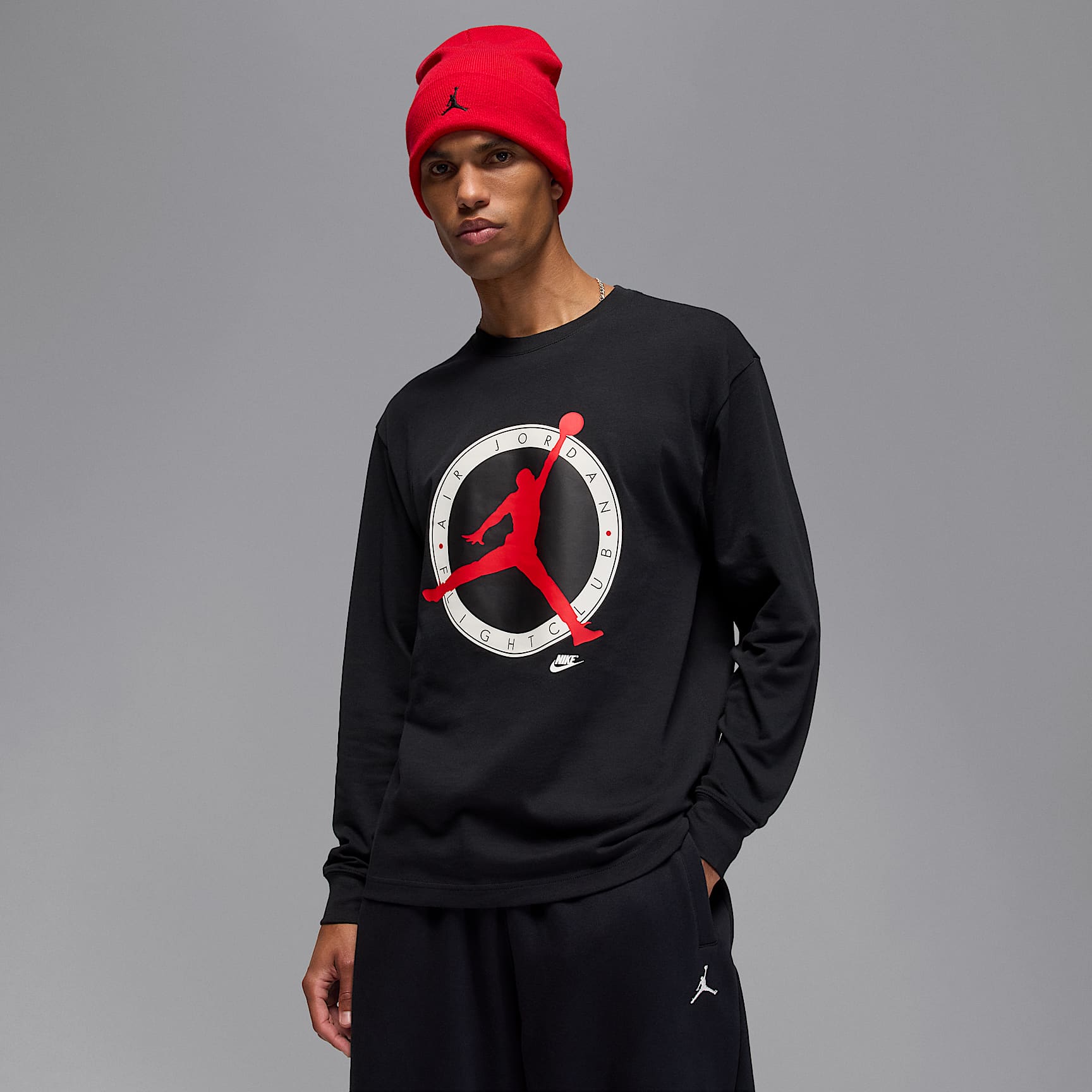 Jordan Flight Club Men's Long-Sleeve T-Shirt. Nike JP